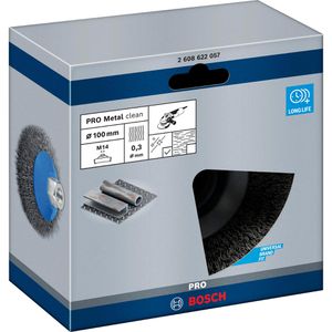 Produktbild für Drahtbürste Bosch 2608622057, Kegelbürste Ø 100mm