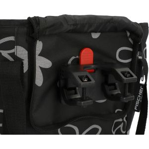 Produktbild für Fahrradkorb Fischer-MTS 86503, schwarz, aus Textil, 20 Liter