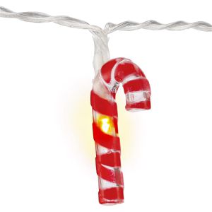 Produktbild für Lichterkette Goobay 58117, Zuckerstangen, 10 LED, innen