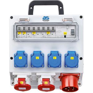 CEE-Stromverteiler as-Schwabe Fixo 3, mobil, für außen
