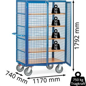 Produktbild für Etagenwagen Fetra Kastenwagen, 4392