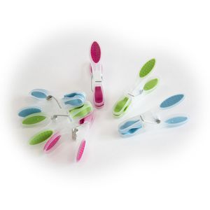 Produktbild für Wäscheklammern MSV Soft-Grip, farbig sortiert