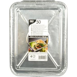 Produktbild für Aluschalen Papstar 14507, mit Deckel, 0,76l