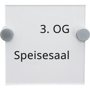 Produktbild für Türschild Böttcher-AG Premium, transparent