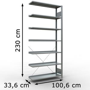 Produktbild für Anbauregal Schulte MULTIplus85, 17716, Aktenregal