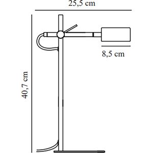 Produktbild für Schreibtischlampe Nordlux Clyde, schwarz, LED, dimmbar