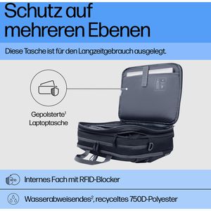 Produktbild für Laptoptasche HP Travel Plus A2CE2AA, graublau