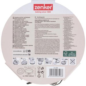 Produktbild für Backform Zenker Black Metallic 6506, Flach- &amp; Rohrboden, Stahl