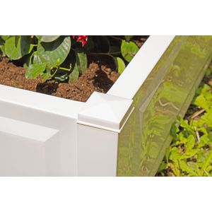Produktbild für Pflanzkasten KHW Czardas 38101 weiß