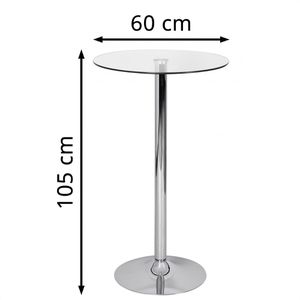 Produktbild für Stehtisch AMSTYLE Zamora II, SPM3.054, transparent
