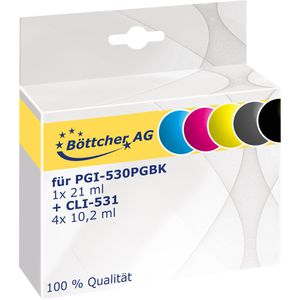 Produktbild für Tinte Böttcher-AG für Canon PGI-530PGBK + CLI-531
