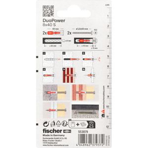 Produktbild für Schrauben-Dübel-Set Fischer 553879, Ready2Fix Schachtschutz