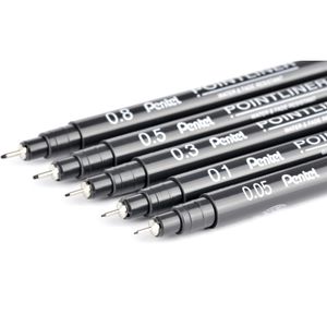 Produktbild für Fineliner Pentel Pointliner, S20P-5