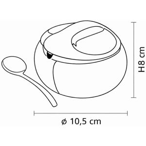 Produktbild für Zuckerdose Tramontina 64400/500 Chá e Café, silber