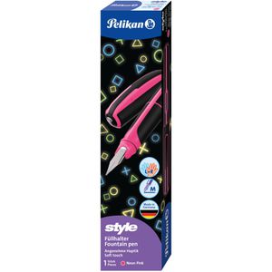Produktbild für Füller Pelikan Style Neon Pink P57, Feder M