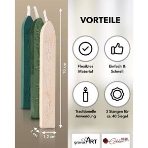 Produktbild für Siegellack gravurART 0480, farbig sortiert