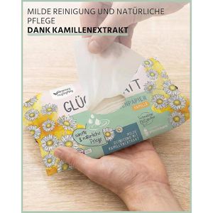 Produktbild für Feuchtes-Toilettenpapier Glücksblatt Kamille