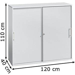 Produktbild für Schiebetürenschrank Hammerbacher 1753S, Holz