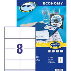Produktbild für Universaletiketten Europe100 ELA036, weiß