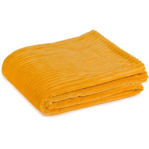 Produktbild für Kuscheldecke Gözze Cord Optik, 40067-16, senf