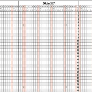 Produktbild für Urlaubsplaner Güss-Verlag 12-40mB, Jahr 2027