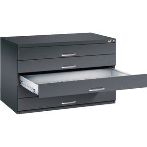 Produktbild für Planschrank CP-Möbel 7101-100, anthrazit, DIN A1
