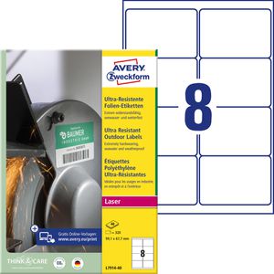 Folienetiketten Zweckform L7914-40 ultra-resistent