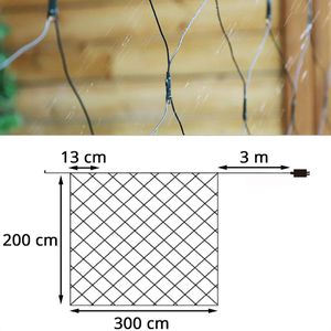 Produktbild für Lichterkette SALCAR 910084, 204 LED, innen + außen