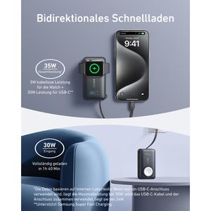 Produktbild für Powerbank Anker MagGo für Apple Watch, 10000mAh