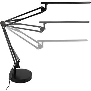 Produktbild für Schreibtischlampe Unilux Swingoled 2.0, schwarz, LED, dimmbar