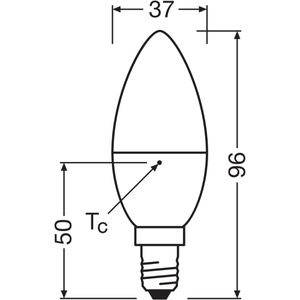 Produktbild für LED-Lampe OSRAM Star Classic B, E14