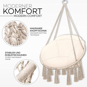 Produktbild für Hängesessel tillvex TVHS09, bis 200 kg, Indoor