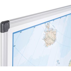 Produktbild für Europakarte Bi-Office MAP0100402, mit Aluminiumrahmen