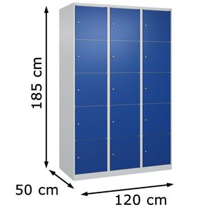Produktbild für Schließfachschrank CP-Möbel Classic Plus, blau