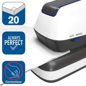 Produktbild für Elektrohefter Rapid Optima 20E, weiß