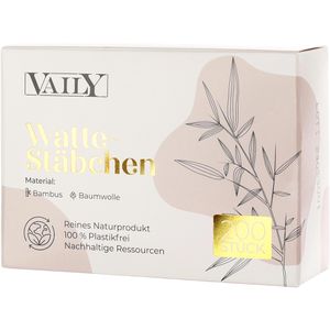 Produktbild für Wattestäbchen Vaily VA-30115, Bambus, 7 cm