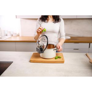 Produktbild für Topfdeckelhalter Tescoma Presto 420882, grau, aus Kunststoff