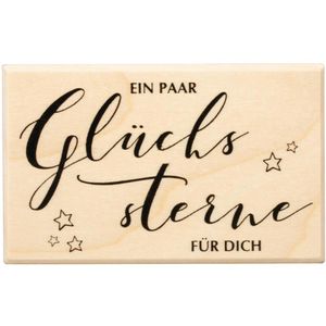Produktbild für Motivstempel Rayher 29215000 Glückssterne, aus Holz