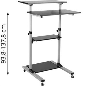 Computertisch LogiLink BP0070m, mit Rollen