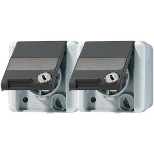 Steckdose Jung 8220 NAWSLTS, WG 800, IP44, Aufputz