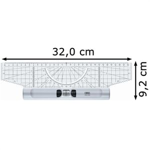 Produktbild für Lineal M+R 715300000, Rolllineal, 30 cm