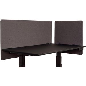 Produktbild für Tischtrennwand Luxor RCLM-BP-SG-120, schiefergrau