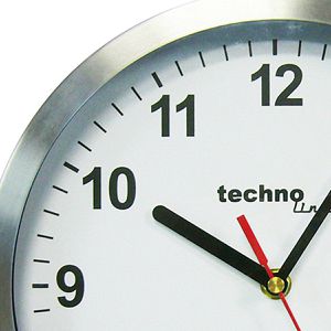Produktbild für Wanduhr Technoline WT 7650, Metall, analog, Quarzuhr