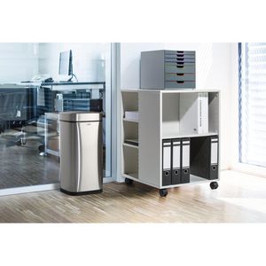 Produktbild für Mülleimer Durable 342223, No Touch, Sensor, silber