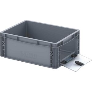 Eurobox AUER EG SKS 43/17 HG, grau, mit Acrylglas-Sichtklappe