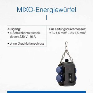 Produktbild für Hängeverteiler as-Schwabe Mixo I, IP44 für außen