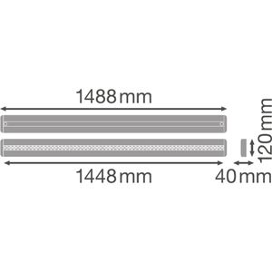 Produktbild für Deckenleuchte LEDVANCE LINEAR IndiviLED D, weiß, LED