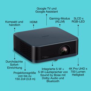 Produktbild für Beamer Epson Lifestudio EF-62N, V11HB73440, LED, 4K UHD