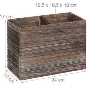 Produktbild für Küchenutensilienhalter Relaxdays 10025561, Paulownia-Holz