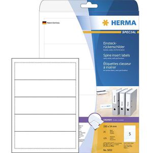Rückenschilder Herma 5032, weiß